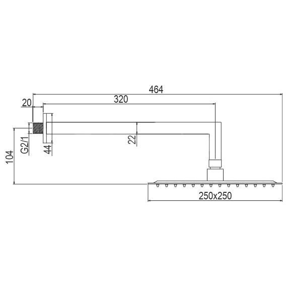 Душевая система для душа AQG Alpha EC216 19ALPEC21602 фото 2