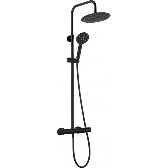 Душевая стойка AQG Tube 21NIR25TUA05, черный матовый фото 