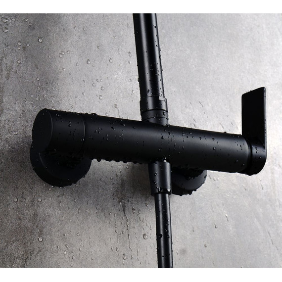 Душевая стойка AQG Alpha 21NITC25ALA05, черный матовый фото 3