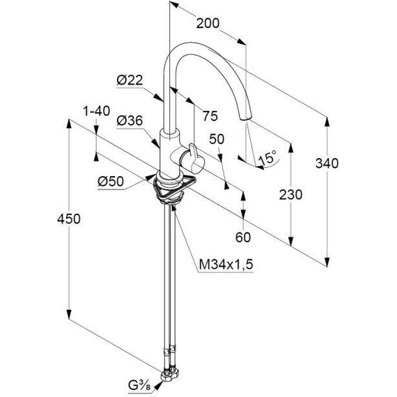 Смеситель для кухни Kludi Bingo Star XS 468033978, черный матовый фото 2