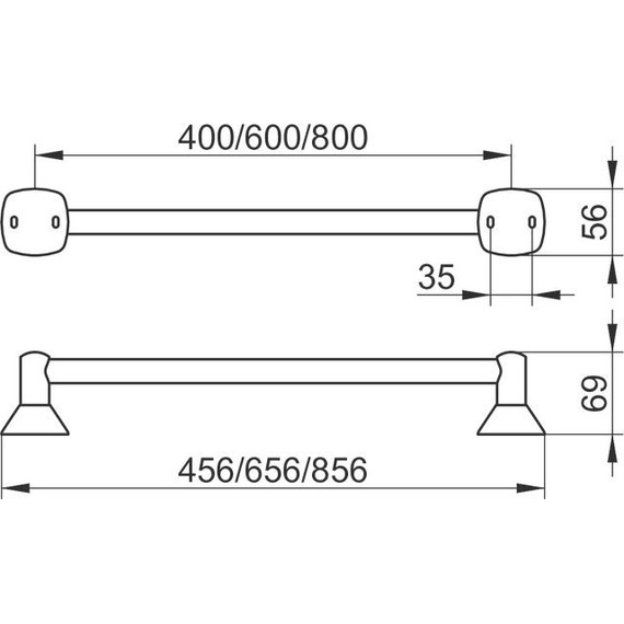 Полотенцедержатель Keuco City 80 см 02701010800 - 2 Полотенцедержатель Keuco City 80 см 02701010800 фото 2