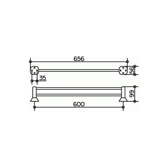 Полотенцедержатель Keuco City 60 см 02703010600 - 2 Полотенцедержатель Keuco City 60 см 02703010600 фото 2