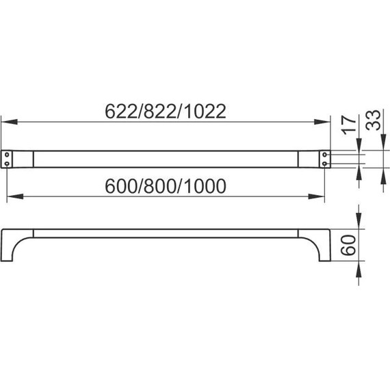 Полотенцедержатель Keuco Edition 11 60 см 11101010600 - 3 Полотенцедержатель Keuco Edition 11 60 см 11101010600 фото 3