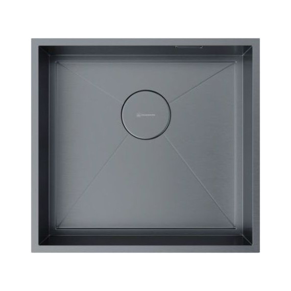 Кухонная мойка Omoikiri Kasen 48-26 INT GM (4997058) 1,2 мм, вороненая сталь, Цвет производителя: вороненая сталь фото 