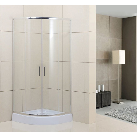 Душевое ограждение BelBagno 85x85 см UNO-195-R-2-85-C-Cr, хром/прозрачное фото 
