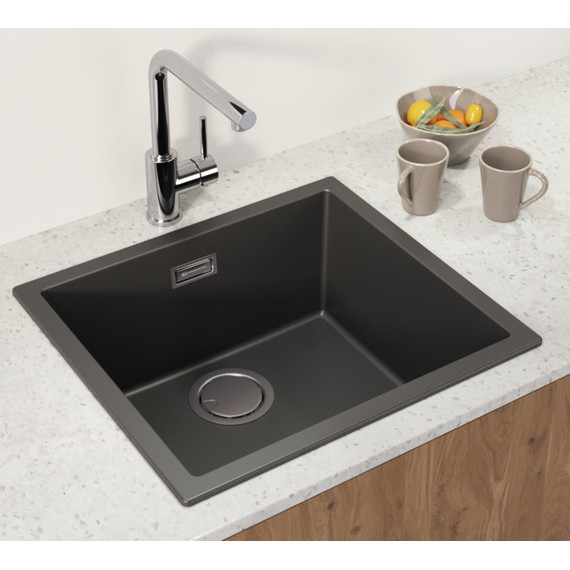 Кухонная мойка Omoikiri Yamakawa 55-U/I GB 4993780, чёрный, Цвет производителя: чёрный - 3 Кухонная мойка Omoikiri Yamakawa 55-U/I GB 4993780, чёрный, Цвет производителя: чёрный фото 3