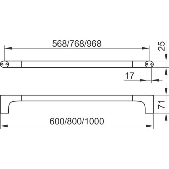 Полотенцедержатель Keuco Edition 400 100 см 11501011000 - 2 Полотенцедержатель Keuco Edition 400 100 см 11501011000 фото 2