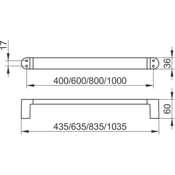 Полотенцедержатель Keuco Elegance 100 см 11601011000 - 2 Полотенцедержатель Keuco Elegance 100 см 11601011000 фото 2