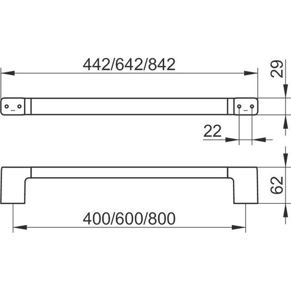 Полотенцедержатель Keuco Moll 60 см 12701010600 - 2 Полотенцедержатель Keuco Moll 60 см 12701010600 фото 2