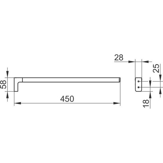 Полотенцедержатель Keuco Moll 45 см 12720010000 - 3 Полотенцедержатель Keuco Moll 45 см 12720010000 фото 3