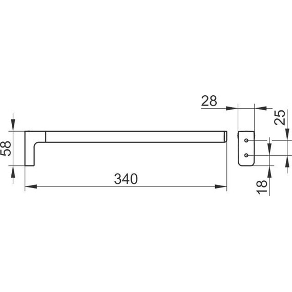 Полотенцедержатель Keuco Moll 34 см 12722010000 - 3 Полотенцедержатель Keuco Moll 34 см 12722010000 фото 3