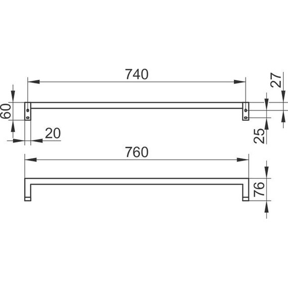 Полотенцедержатель Keuco Edition 90 76 см 19101010800 - 9 Полотенцедержатель Keuco Edition 90 76 см 19101010800 фото 9