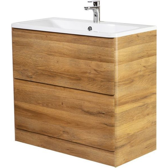 Тумба напольная с раковиной BelBagno ALBANO-1000-2C-PIA-RR 100 см, Rovere Rustico, Цвет фасада: Rovere Rustico - 3 Тумба напольная с раковиной BelBagno ALBANO-1000-2C-PIA-RR 100 см, Rovere Rustico, Цвет фасада: Rovere Rustico фото 3