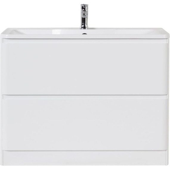 Тумба напольная с раковиной BelBagno ALBANO-1200-2C-PIA-BL 120 см, Bianco Lucido, Цвет фасада: Bianco Lucido фото 