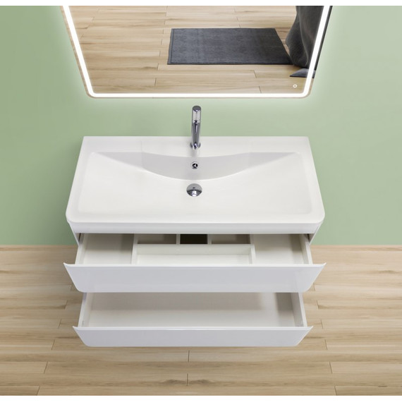 Тумба подвесная с раковиной BelBagno ALBANO-1200-2C-SO-BL 120 см, Bianco Lucido, Цвет фасада: Bianco Lucido - 3 Тумба подвесная с раковиной BelBagno ALBANO-1200-2C-SO-BL 120 см, Bianco Lucido, Цвет фасада: Bianco Lucido фото 3