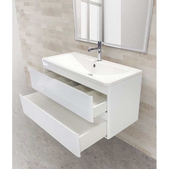 Тумба подвесная с раковиной BelBagno ALBANO-1200-2C-SO-BL 120 см, Bianco Lucido, Цвет фасада: Bianco Lucido - 4 Тумба подвесная с раковиной BelBagno ALBANO-1200-2C-SO-BL 120 см, Bianco Lucido, Цвет фасада: Bianco Lucido фото 4