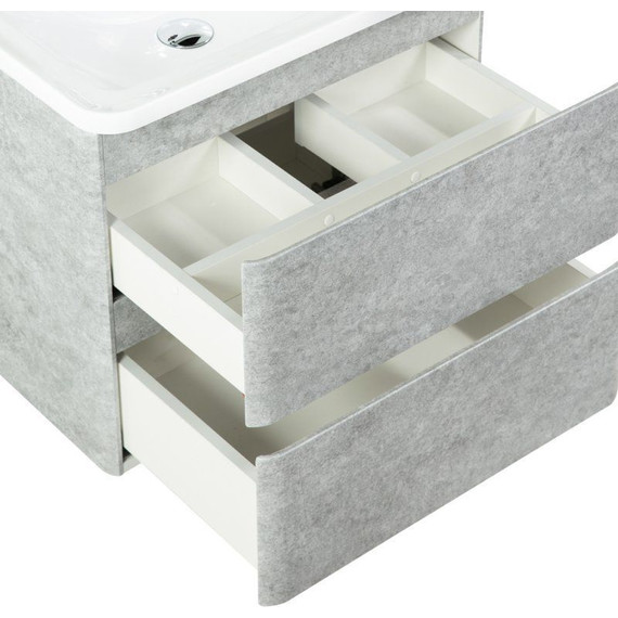 Тумба подвесная с раковиной BelBagno ALBANO-600-2C-SO-CVG 60 см, Cemento Verona Grigio, Цвет фасада: Cemento Verona Grigio - 5 Тумба подвесная с раковиной BelBagno ALBANO-600-2C-SO-CVG 60 см, Cemento Verona Grigio, Цвет фасада: Cemento Verona Grigio фото 5