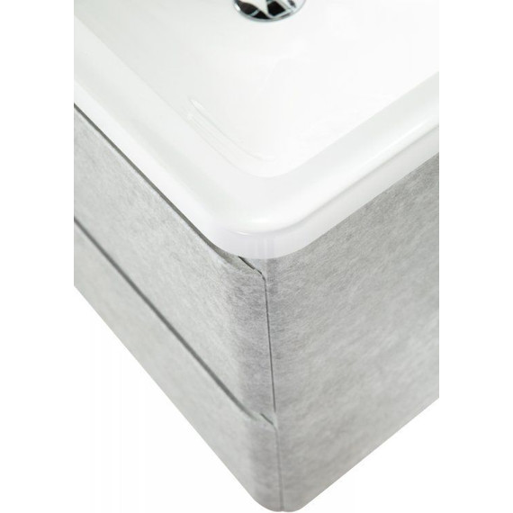 Тумба подвесная с раковиной BelBagno ALBANO-600-2C-SO-CVG 60 см, Cemento Verona Grigio, Цвет фасада: Cemento Verona Grigio - 6 Тумба подвесная с раковиной BelBagno ALBANO-600-2C-SO-CVG 60 см, Cemento Verona Grigio, Цвет фасада: Cemento Verona Grigio фото 6