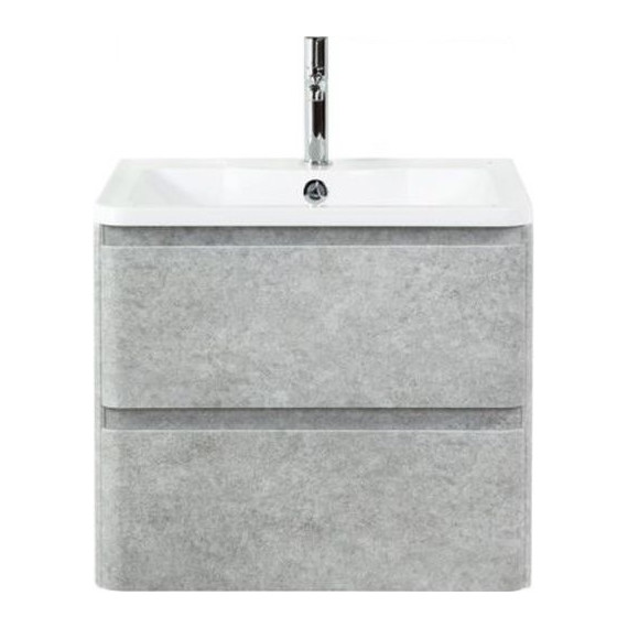 Тумба подвесная с раковиной BelBagno ALBANO-600-2C-SO-CVG 60 см, Cemento Verona Grigio, Цвет фасада: Cemento Verona Grigio - 2 Тумба подвесная с раковиной BelBagno ALBANO-600-2C-SO-CVG 60 см, Cemento Verona Grigio, Цвет фасада: Cemento Verona Grigio фото 2