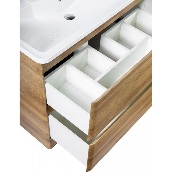 Тумба напольная с раковиной BelBagno ALBANO-800-2C-PIA-RR 80 см, Rovere Rustico, Цвет фасада: Rovere Rustico - 2 Тумба напольная с раковиной BelBagno ALBANO-800-2C-PIA-RR 80 см, Rovere Rustico, Цвет фасада: Rovere Rustico фото 2