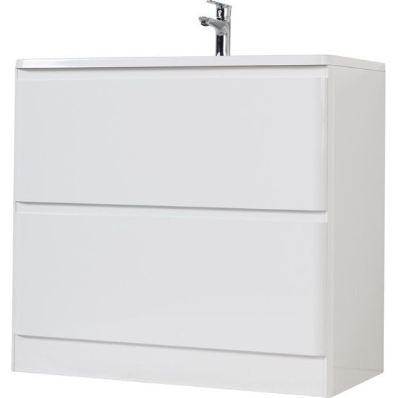 Тумба напольная с раковиной BelBagno ALBANO-900-2C-PIA-BL 90 см, Bianco Lucido, Цвет фасада: Bianco Lucido - 4 Тумба напольная с раковиной BelBagno ALBANO-900-2C-PIA-BL 90 см, Bianco Lucido, Цвет фасада: Bianco Lucido фото 4