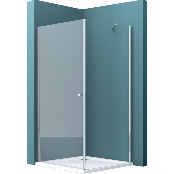 Душевое ограждение BelBagno 80x80 см ETNA-A-1-80-C-Cr, хром/прозрачное фото 