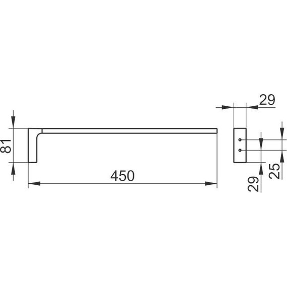 Полотенцедержатель Keuco Edition 11 11120130000, цвет хром чёрный - 6 Полотенцедержатель Keuco Edition 11 11120130000, цвет хром чёрный фото 6
