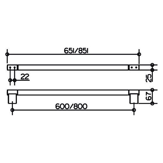 Полотенцедержатель Keuco Plan 60 см 14901010600 - 2 Полотенцедержатель Keuco Plan 60 см 14901010600 фото 2