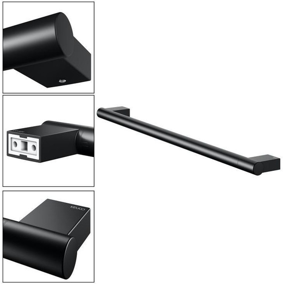 Полотенцедержатель Keuco Plan 60 см 14901370600, цвет чёрный матовый - 10 Полотенцедержатель Keuco Plan 60 см 14901370600, цвет чёрный матовый фото 10