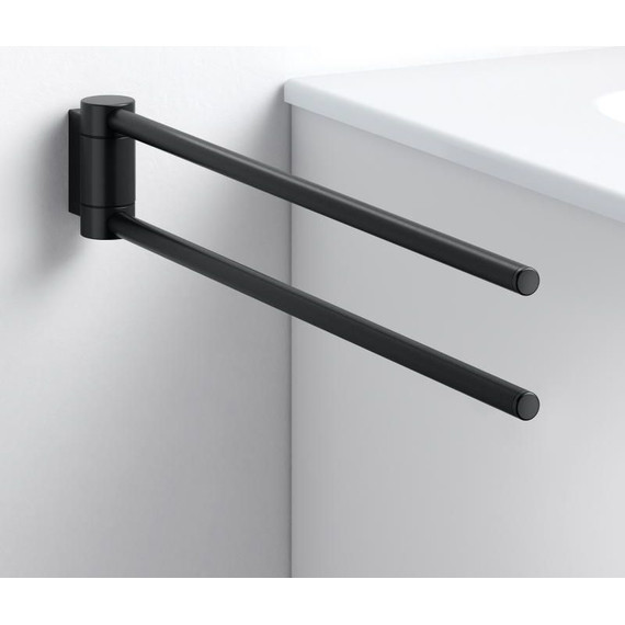 Держатель для полотенца Keuco Plan 44 см 14918370000, цвет чёрный матовый - 6 Держатель для полотенца Keuco Plan 44 см 14918370000, цвет чёрный матовый фото 6
