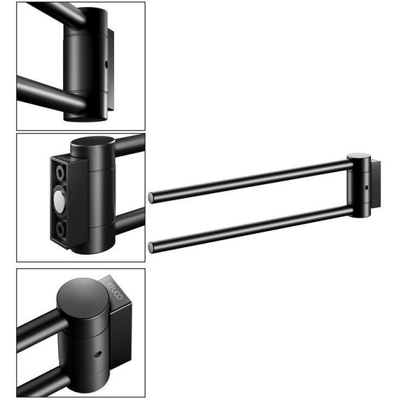 Держатель для полотенца Keuco Plan 30 см 14919370000, цвет чёрный матовый - 10 Держатель для полотенца Keuco Plan 30 см 14919370000, цвет чёрный матовый фото 10