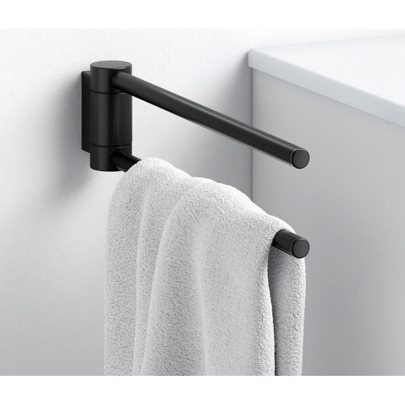 Держатель для полотенца Keuco Plan 30 см 14919370000, цвет чёрный матовый - 5 Держатель для полотенца Keuco Plan 30 см 14919370000, цвет чёрный матовый фото 5