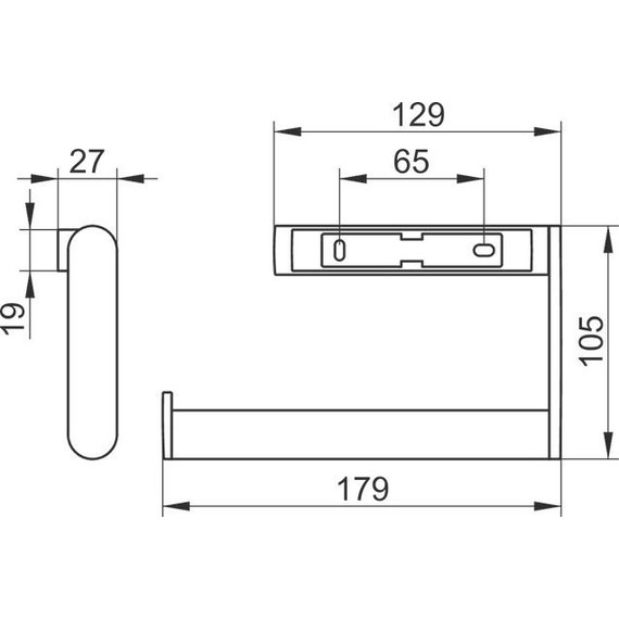 Полотенцедержатель Keuco Plan 14922010000 - 2 Полотенцедержатель Keuco Plan 14922010000 фото 2