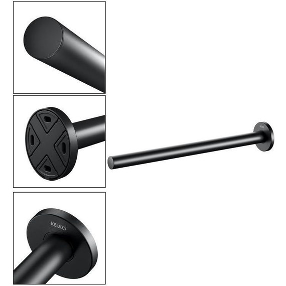 Полотенцедержатель Keuco Plan 34 см 14923370000, цвет чёрный матовый - 10 Полотенцедержатель Keuco Plan 34 см 14923370000, цвет чёрный матовый фото 10