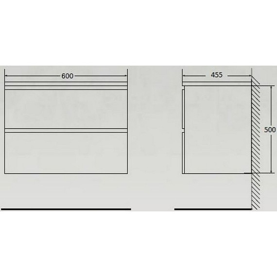 Тумба подвесная с раковиной BelBagno ACQUA-600-2C-SO-BL 60 см, Bianco Lucido, Цвет фасада: белый - 8 Тумба подвесная с раковиной BelBagno ACQUA-600-2C-SO-BL 60 см, Bianco Lucido, Цвет фасада: белый фото 8