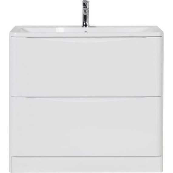 Тумба напольная с раковиной BelBagno ACQUA-900-2C-PIA-BL 90 см, Bianco Lucido - 3 Тумба напольная с раковиной BelBagno ACQUA-900-2C-PIA-BL 90 см, Bianco Lucido фото 3