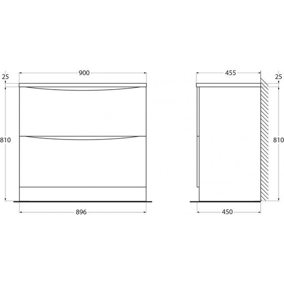 Тумба напольная с раковиной BelBagno ACQUA-900-2C-PIA-BL 90 см, Bianco Lucido - 9 Тумба напольная с раковиной BelBagno ACQUA-900-2C-PIA-BL 90 см, Bianco Lucido фото 9