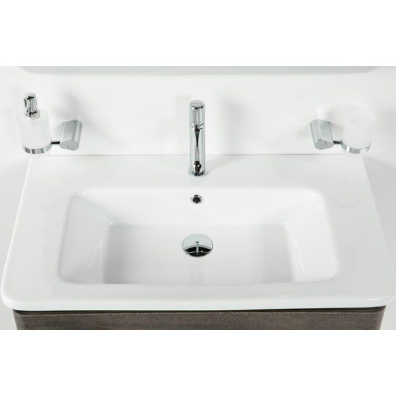 Тумба подвесная с раковиной BelBagno ALBANO-CER-1050-2C-SO-RNG 105 см, Rovere Nature Grigio, Цвет фасада: Robere Nature Grigio фото 3