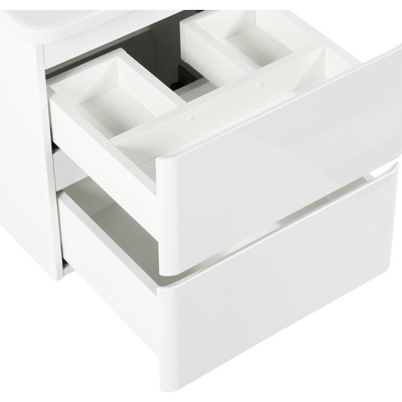 Тумба подвесная с раковиной BelBagno ALBANO-CER-500-2C-SO-BL 50 см, Bianco Lucido, Цвет фасада: Bianco Lucido - 4 Тумба подвесная с раковиной BelBagno ALBANO-CER-500-2C-SO-BL 50 см, Bianco Lucido, Цвет фасада: Bianco Lucido фото 4