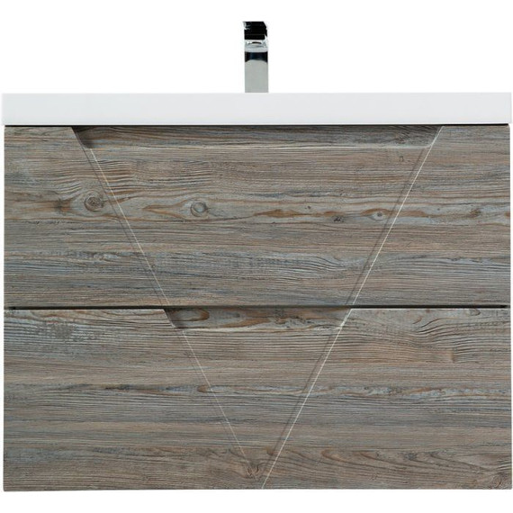 Тумба подвесная с раковиной BelBagno VITTORIA-700-2C-SO-PINO-P 70 см, Pino фото 
