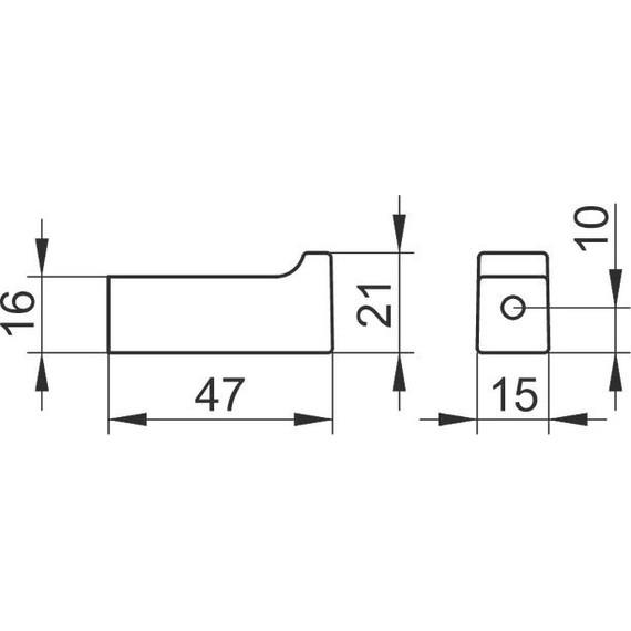 Крючок Keuco Edition 11 47 мм 11114050000, цвет никель фото 2