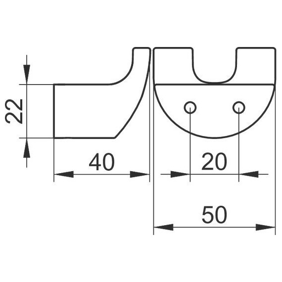 Двойной крючок Keuco Elegance 11613010000 фото 2
