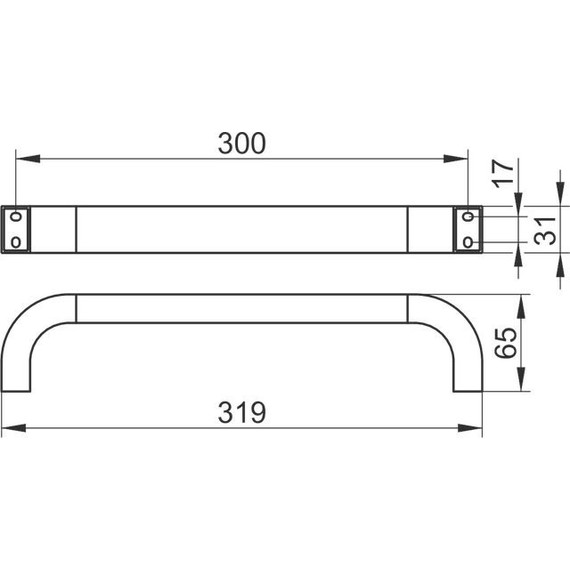 Поручень Keuco Edition 300 30007010000 - 2 Поручень Keuco Edition 300 30007010000 фото 2