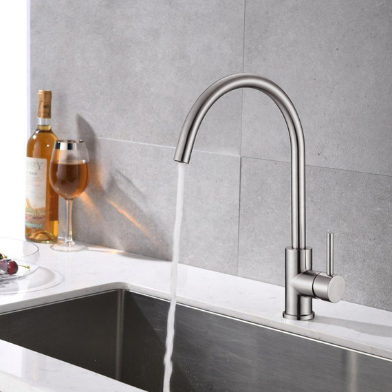 Смеситель для кухни BelBagno Armonica ARM-LAM-IN, сатин фото 2