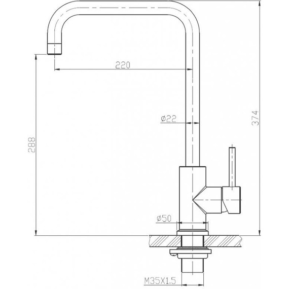 Смеситель для кухни BelBagno BB-LAM03A-IN, сатин фото 2