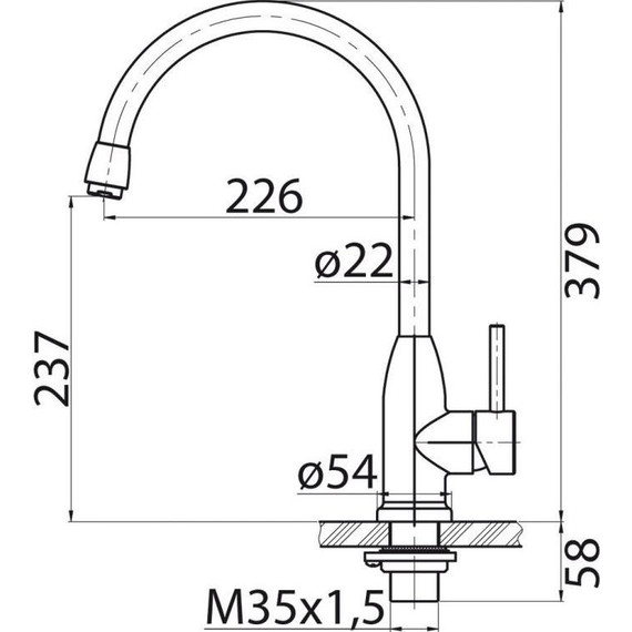 Смеситель для кухни BelBagno BB-LAM09B-IN, сатин фото 2