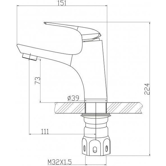 Смеситель для раковины BelBagno Gamma GAM-LVM-25-IN, сатин - 2 Смеситель для раковины BelBagno Gamma GAM-LVM-25-IN, сатин фото 2