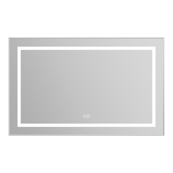 Зеркало BelBagno 108x68 см SPC-KRAFT-1085-685-TCH-WARM, белый фото 
