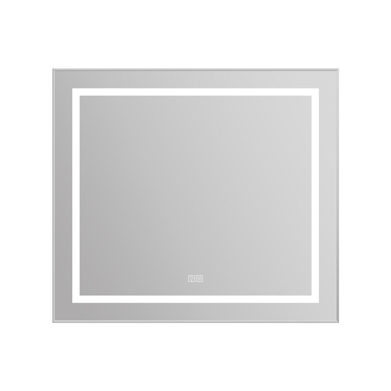 Зеркало BelBagno 88x78 см SPC-KRAFT-885-785-TCH-WARM, белый фото 