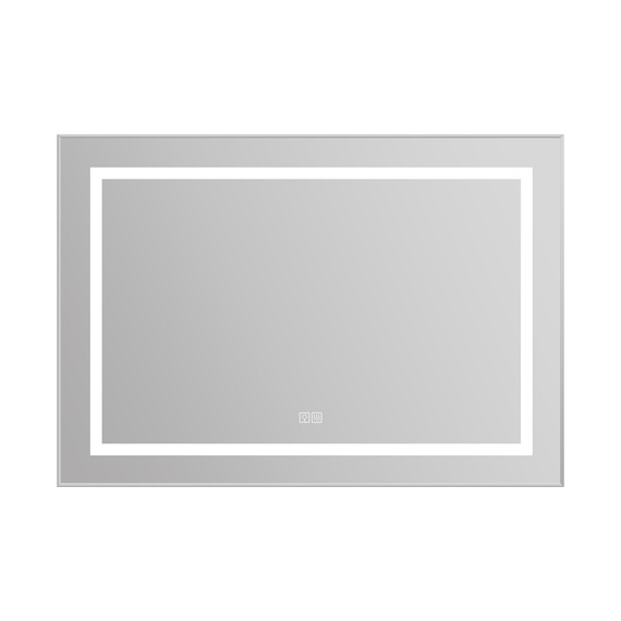 Зеркало BelBagno 98x68 см SPC-KRAFT-985-685-TCH-WARM, белый фото 
